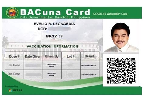 Bacolod City launches BACuna Card for fully vaxxed.